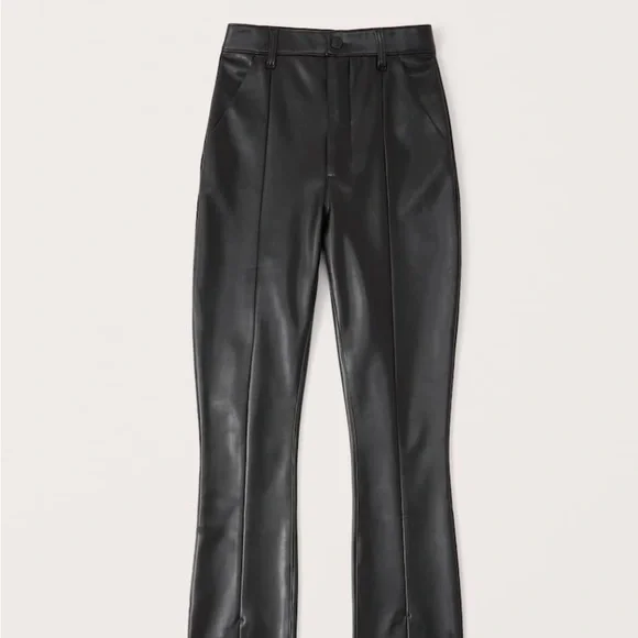 🎉Host Pick🎉 A&F petite Vegan leather split-hem pants - Picture 7 of 10